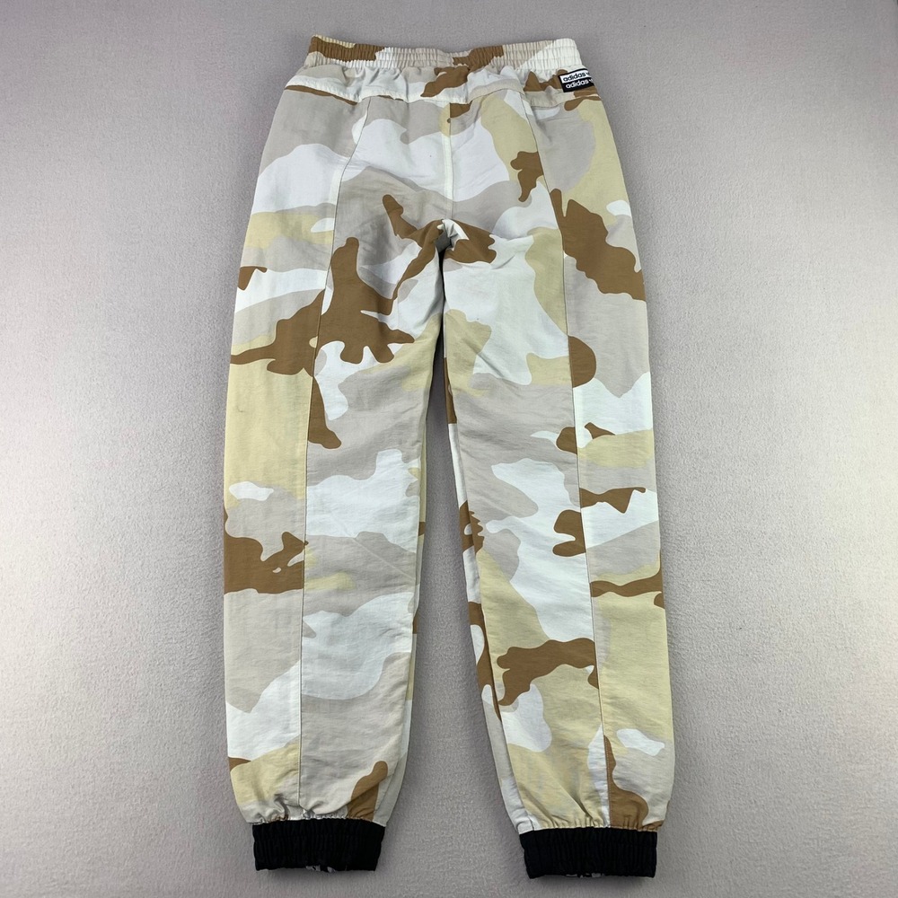 Adidas Originals Camo Track Pants Women S Tan Desert Camouflage Logo Streetwear - Picture 2 of 12
